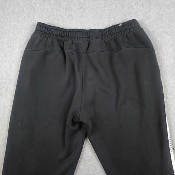 Puma Mens XL Black Sweatpants with Drawstring and Pockets - Picture 5 of 11
